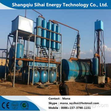 Waste Engine Oil Extracting to Diesel Distillation Plant